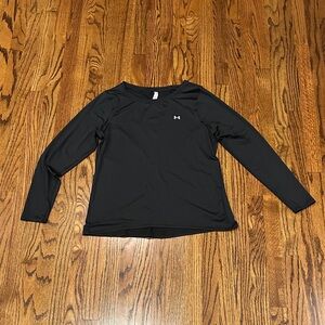 Under Armour Women's Black Long-Sleeve Tech Top